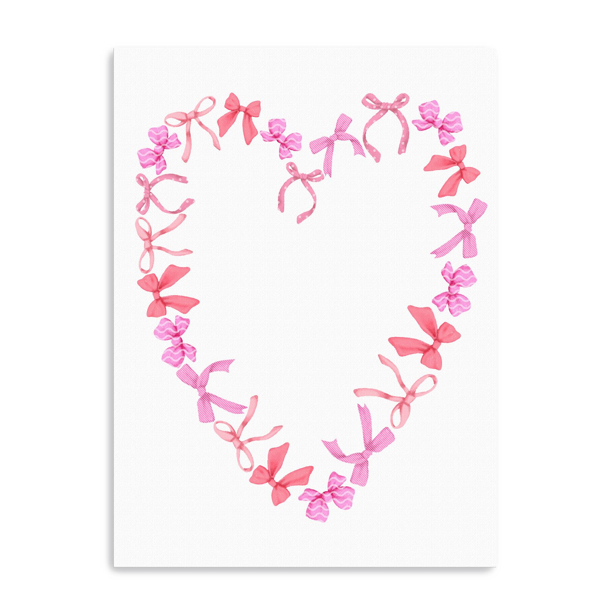 Heart Of Bows Canvas Giclée Art